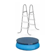 Intex Pool Ladder for 42 in. and Inflatable Pool Cover 15 ft. x 180 in. Round