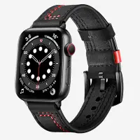 在飛比找蝦皮商城優惠-蘋果錶帶 皮革錶帶適用apple watch 3 4 5 S