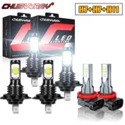 For Smart Fortwo 2008-2015 6x LED Headlight high low beam Fog light Bulbs Kit (for: Smart)