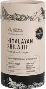 Evolution Botanicals Himalayan Shilajit Trace Mineral Complex 120 Caps