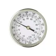 1/2" NPT Dial Thermometer Weldless Kit (3" Face x 2.5" Probe) - Homebrew Beer
