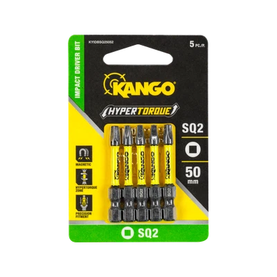Kango HYPERTORQUE™ 50mm SQ2 Impact Driver Bit 5 Pack