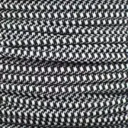 NEW 100' Spool ~ 18/3 SVT BLACK/WHITE Nylon Cloth Pendant & Table Lamp Wire Cord
