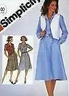 Simplicity Sewing Pattern 5496 Misses Shirtdress & Reversible Vest Size 12