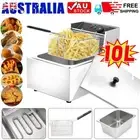 10L Electric Deep Fryer Chips Fried Chicken Commercial Cooker Stainless Steel AU