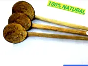 3 Pack Handmade 100% natural Eco Friendly Coconut shell Spoons Free Shipping