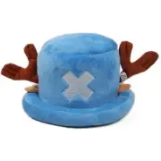 Anime Kawaii Plush Toys Cosplay Tony Chopper Cotton Hat Warm Winter Cap Blue