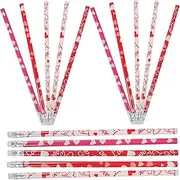 SHOWERORO 50pcs Valentine's Day Pencil Electric Sharpener Giant Pencil Funky Pencils Colour Pencils Sketch Pencils Birthday Pencils Hb Pencils Coloured Pencils Everlasting Pencil Eraser