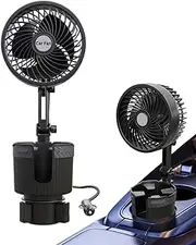 Car Fan - Car Fans That Blow Cold Air | USB Powered Adjustable Ventilador For Stroller Baby Camping Travel Backseat Bed Use Portable
