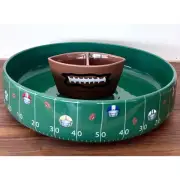 NWT Lifestyle Home Touchdowns Chip & Dip, 2-Piece with Double Dip