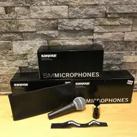 在飛比找松果購物優惠-Shure sm 48 LC 無開關 附 夾頭 原廠皮套 麥