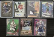 7 Card Football Lot (Autos, Patches, Numbered, Rookies)