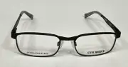 STEVE MADDEN KIDS BRIMLEY BLACK 47/16/125 FLEX HINGE, STAINLESS EYEGLASSES FRAME