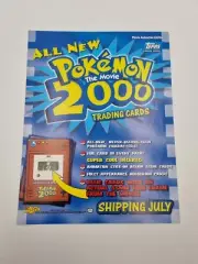 Pokemon Tazo The Movie Topps Trading Cards Promotional A4 Flyer