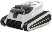 Cordless Pool Vacuum for Inground Pools, Automatic Robotic Pool Cleaner with Wall and Waterline Cleaning, Gray