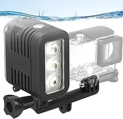 Zarmanuae Waterproof Dive Light for Action Camera Video Light, with Rechargeable LED Fill Night Light Underwater 147ft(45m), for Underwater Photography Accessories, Compatible with Gopro Hero 13-3