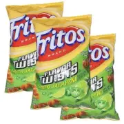 Fritos Corn Chips TWISTS LIME & JALAPENO Flavor 9.25 Oz Frito-Lays (3 Bags)