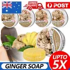 UP5x Organic Ginger Shampoo Bar Anti Hair Loss Shmpoo Soap Hair Growth Care Soap