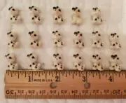 Flatback Embellishments - "Fuzzy" Puppy Figures - 17 Pieces