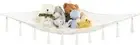 Mkono Stuffed Animal Hammock Corner Hanging Toy Organizer Large, White