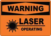 OSHA WARNING: LASER| Laminated Vinyl Decal Sticker Label