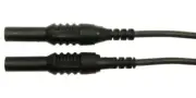 Test LEAD, 4MM Banana PLUG, BLACK, 1.5M, Banana Test Leads, Qty.1 MP002195