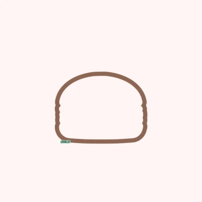 (Set of 3 Sizes) Hamburger Polymer Clay Cutter