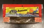 Bass Assassin - 4" Eager Beaver Green Pumpkin 10PK