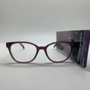 E334 Foster Grant Reading Glasses VRL2103 PRP + 1.25 READERS crystal vision