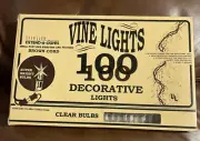 Decorative Vine Lights Clear Bulbs Waterproof Indoor Outdoor Brown Cord