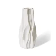 E Style Porcelain Adria Vase Plant Vase Home/Office Table Decor 22x46cm White