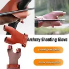 Shooting Glove 2 Finger Protection Traditional Recurve Bow Arrow Archery Archer