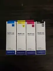 (4) Ink Bottles Refill Kit compatible for Epson L800 801 T6731 T6732 T6733