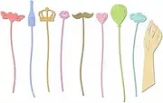 Holding Balloons Label Stick Metal Cutting Dies for Card Making, Paper Embossing Die Cuts Kit Templates, Storage Pockets Supplies, Photo Frame Album DIY Scrapbooking Stencils Sets