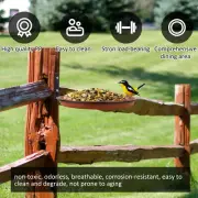 3Pcs Bird Trays Tree Mounted Bird Feeders Hanging Bird Seed Tray Foldable jeMEj