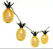 GIGALUMI 10ft 10 LED Pineapple Shaped String Lights, Battery Operated-Box Sealed