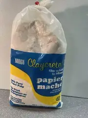 Claycrete Paper-Mache 1lb-White Hand Made Paper Pulp Craft