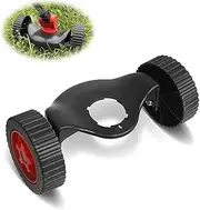 Cordless Lawn Trimmer Electric Lawn Mower, Garden Electric Weed Lawn Mower with Rechargeable Lithium Battery And Charger, Battery Pruner Telescopic Rod Rotatable Trimmer Head Weed Cutter,Zubehör rädern