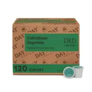 Day To Day 120-Count Colombian Supreme Light Roast Single Serve Coffee Pods f...