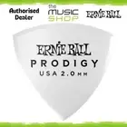 Ernie Ball Prodigy Shield 2.0mm White Guitar Picks, 6 Pack - 9337