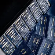 UPAFEXXI- Leather Bible tabs, Bible Tabs for Women and Men, Bible Tabs for Study Bible, 80 Bible Index Book Tabs in Total, 66 Bible Tabs for Old and New Testament, 14 Blank tabs (Dark Blue)