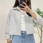 𝐏𝐫𝐞. 間紋 POCKET CROPPED SHIRT