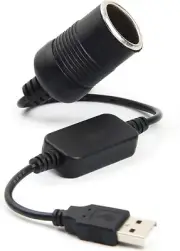 USB to Cigarette Lighter Socket, USB a Male to 12V Car Cigarette Lighter Socket