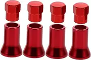 8 Pcs Tire Valve Stem Cover Tire Valve Stem Replacement Tool Tpms Tire Valve Stem Cap Tire Valve Stem Cap Cover Bike Stem Cap Tpms Tire Valve Caps Red Aluminum Alloy