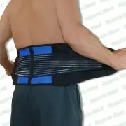 Quality Neoprene Double Pull Lumbar Support Lower Back Belt Brace Pain Relief