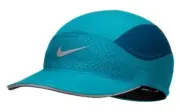 NIKE Adult Tailwind Perforated Adj. Running Hat/Cap, Teal Blue