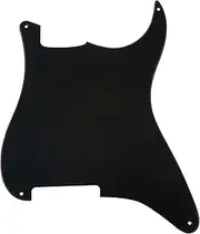 Musiclily 4 Hole Guitar Stratocaster Pickguard Blanks Material for Strat Style Guitar Custom, 1Ply Matte Black