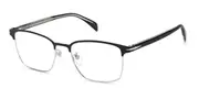 David Beckham DB 1059/F Asian Fit TI7 Men's Glasses Black Size 55 - Private Health Rebate - Blue Light Block Available
