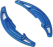 Car Steering Wheel Shift Paddles for B&MW M2 F87 M3 F80 M4 F82 F83 M5 F10 M6 F12 F13 X5M F85 X6M Al Alloy Car Steering Wheel Shift Paddle Shifter Extension 2PCS HTEOPOEKFR(Blue)