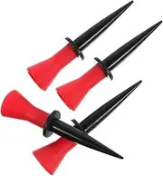 SUPVOX 4Pcs Elastic Golf Tees Durable Golfs Ball Racks for Accurate Hits Soft Design Golf Supplies for Men and Women